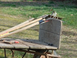 Aufbewahrung von Gartenwerkzeugen