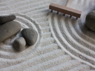 Mini Zen Garten mit Sand